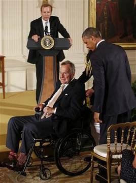 President George HW Bush Doing Better After Fall